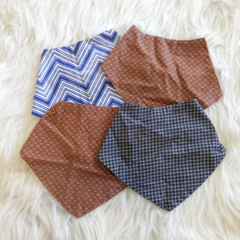 4 Pack Baby Drool Bibs